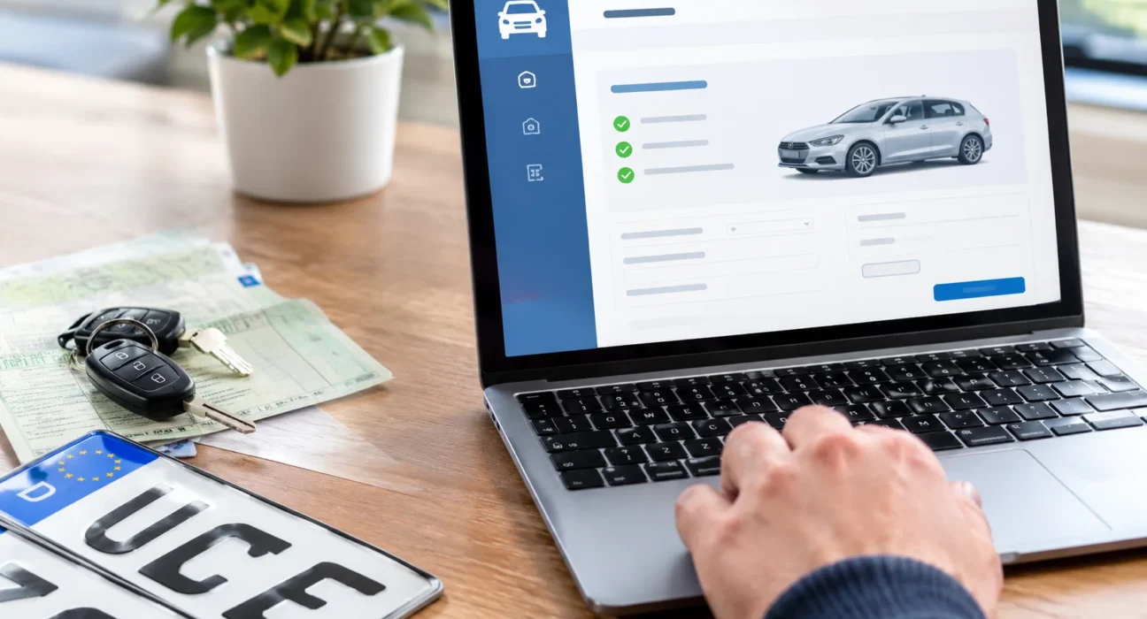 Auto online abmelden