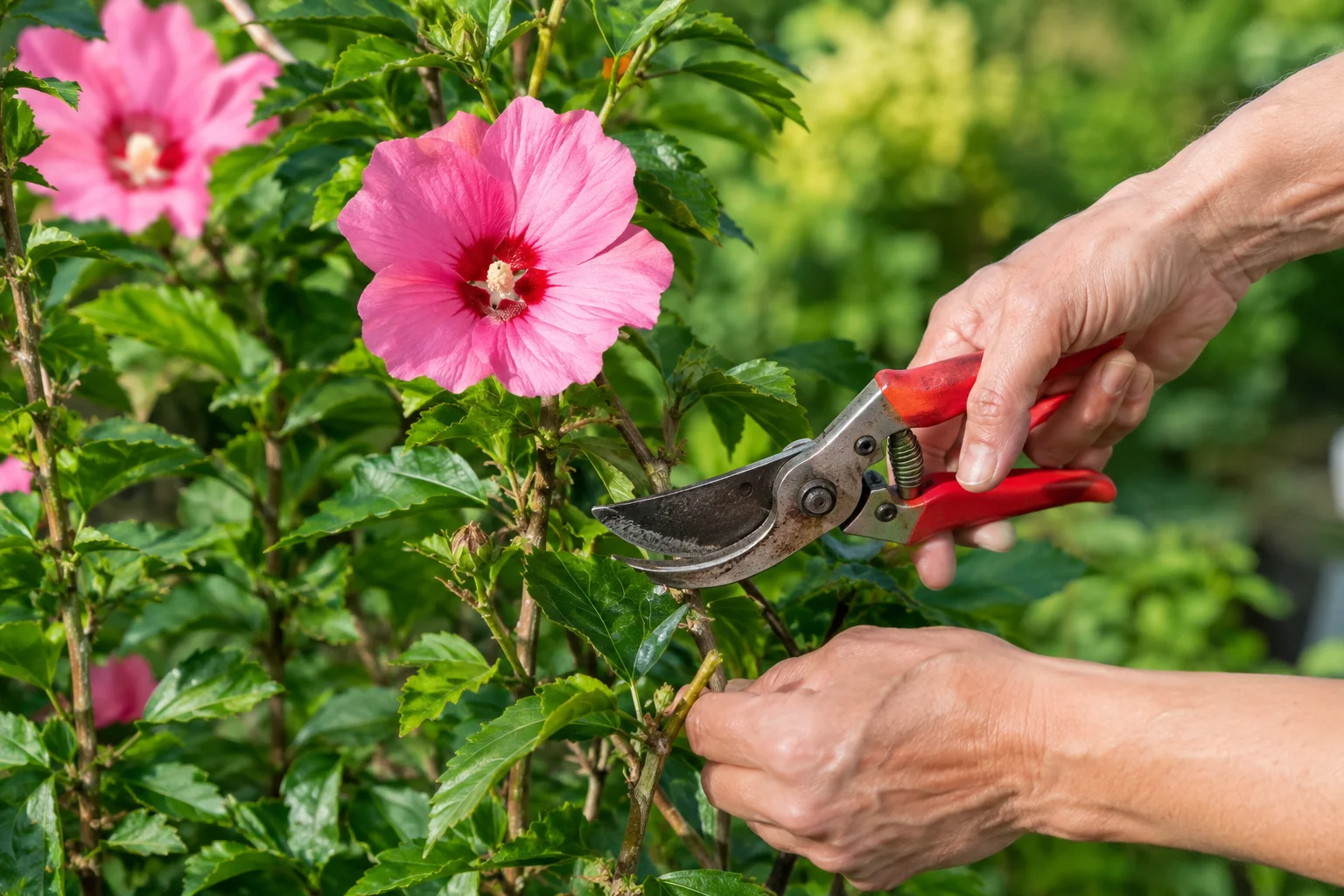 Hibiskus schneiden